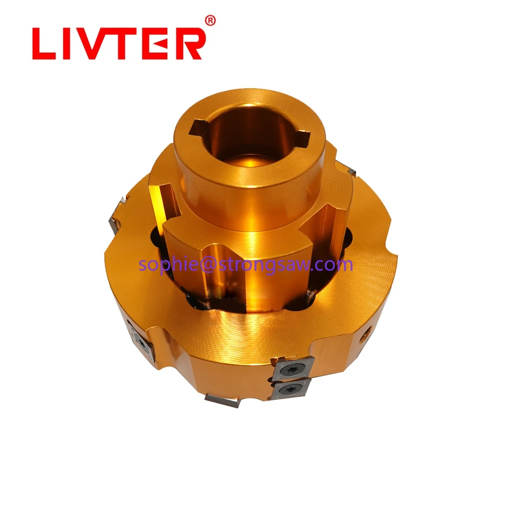 Livter Replaceable Spiral Cutter Head Tenoner Head Spiral Helix Cutter Shaft For Tenoning Machine