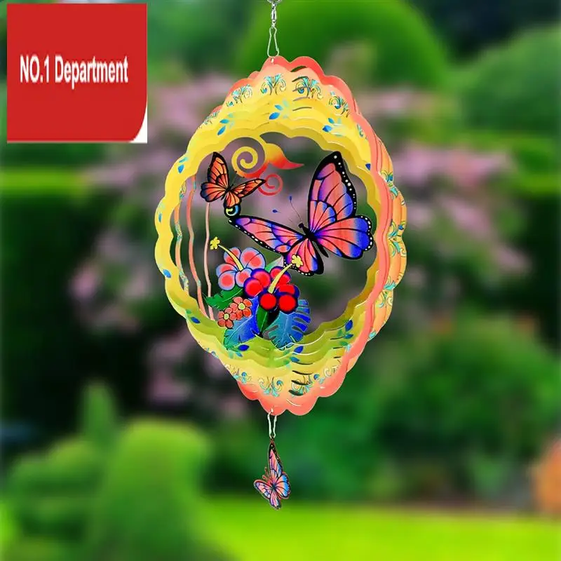 

Butterfly Wind Spinners 3D Butterfly Wind Spinner 12Inch Garden Decor, For Hanging Patio Yard Decoration