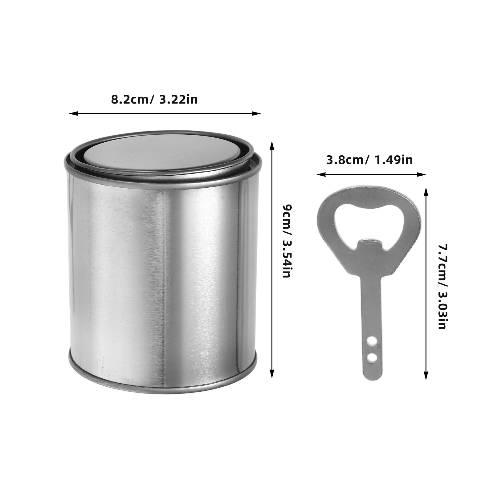 مجموعة واحدة من علب الطلاء الفارغة مع أغطية دلاء معدنية غير مبطنة بحجم كوارت سعة كبيرة لحاويات تخزين اللوحة ذاتية الصنع المرآب #4