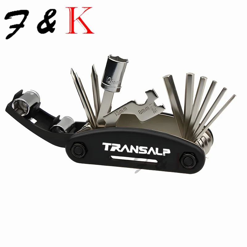 For HONDA TRANSALP 600 650 700 XLV XL750 TRANSALP Accessories Motorcycle Multifunction Tool Repair 16 functions Screwdriver Set