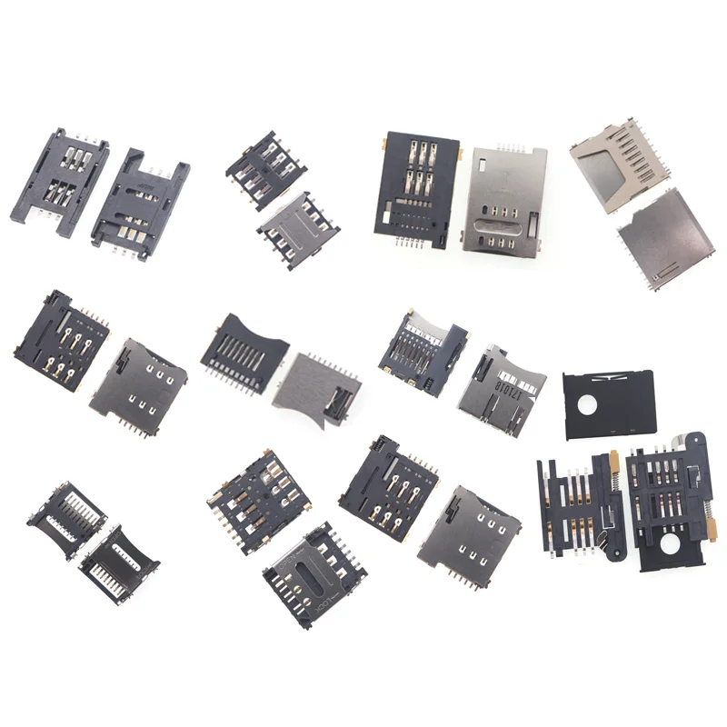 5pcs SD MINI TF SIM NANO Micro SD Decks TF Card Slot Flip Inner Solder Socket MicroSD Card Holder For Mobile Phone Memory