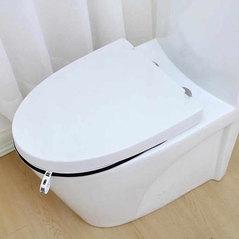 Toilet mat Four Seasons universal WC cushion zipper winter soft toilet seat pad cape back waterproof home potty seats cover warm