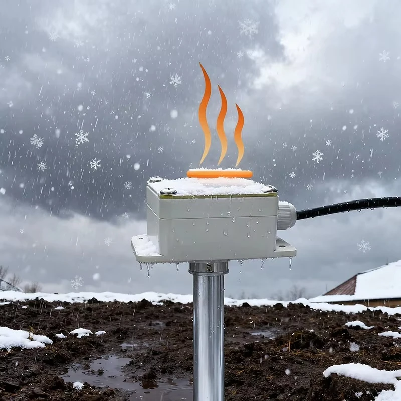 Rs485 Modbus Dc12-24V Rain and Snow Sensor Rainfall and Snow Detection Prediction Rain Snow Transmitter Automatic Heated Small