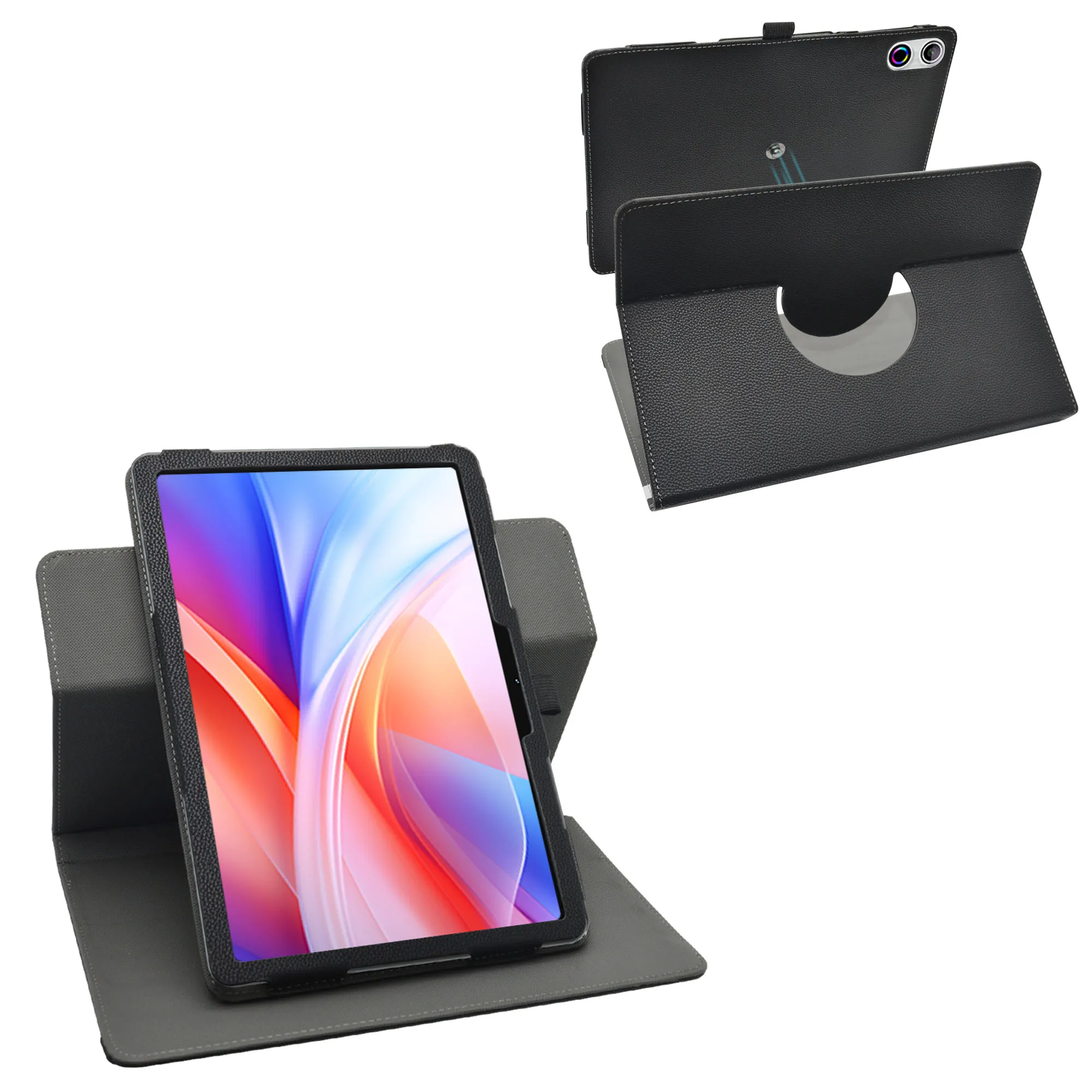 For UGRIHACH A7 11 inch Tablet Rotating Case，360 Degree Rotation PU Leather Stand Cover