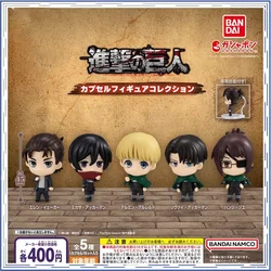 Attack on Titan action figure model BANDAI capsule toys Levi Eren Mikasa Armin anime Brand new genuine In shelf