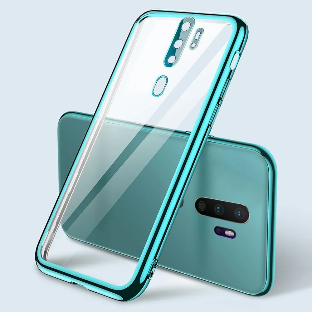 

Camera Bumper Transparent Phone Case on for Oppo A5 2020 A9 2020 A52020 A92020 Realme K5 XT X2 X50 Pro X t 50 2 soft tpu fundas