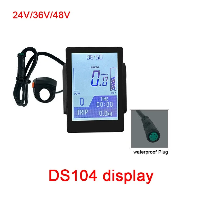 BaFang display DS104 LCD Display panel Waterproof Plug Suitable for BF Mid Mounted Motors BBS01/02/HD Bicycle accessories