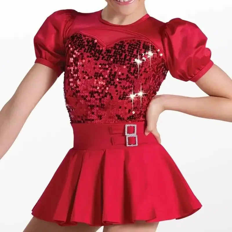 

2025 Настройка профессиональных джазовых костюмов для латинских танцев в любой цветной юбке