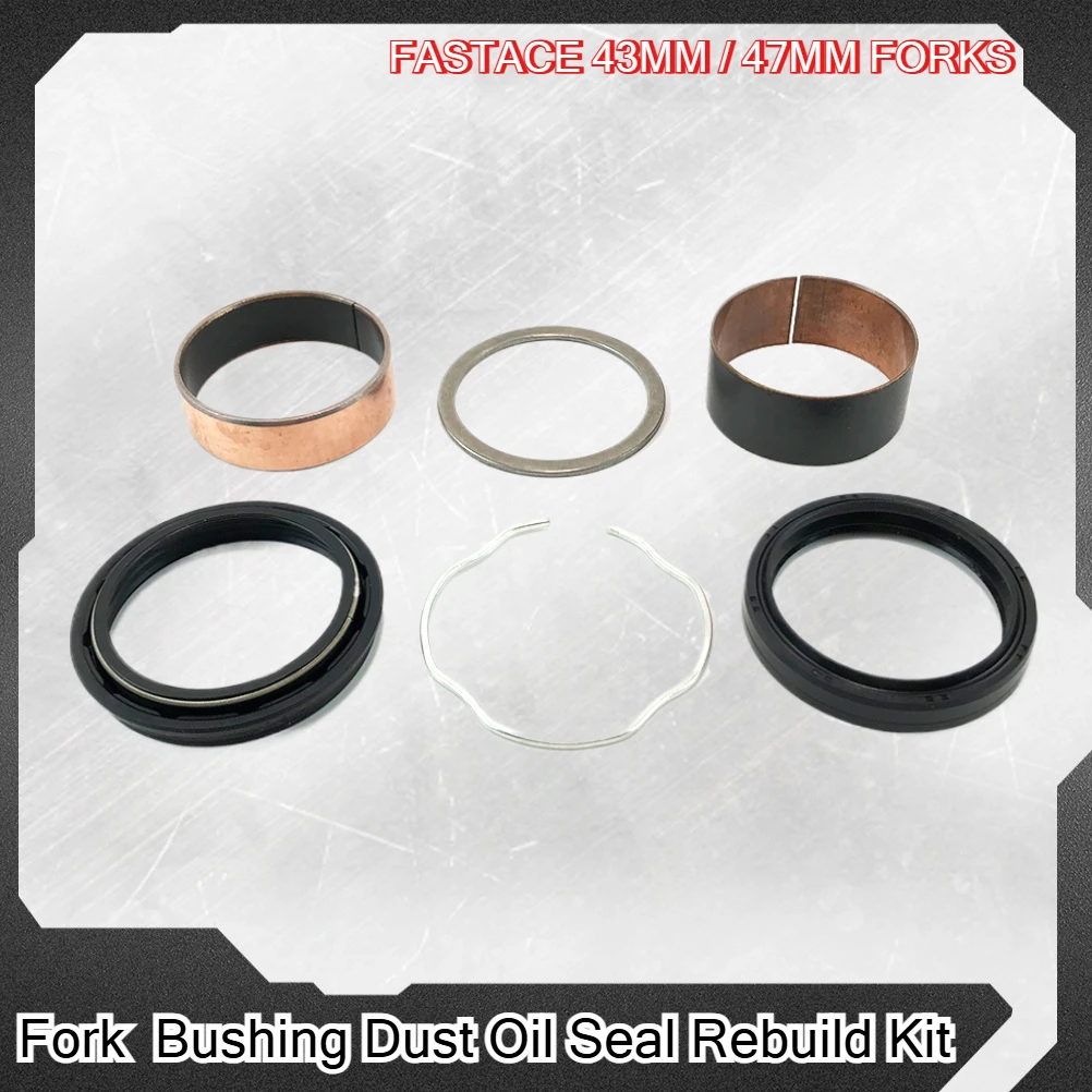 

Motorcycles Fork Oil Seal Dust Seals Fork Slider Bushings Rebuild Kit For KAYO KEWS K16 K23 BSE FASTACE 43mm 47mm Shock Absorber