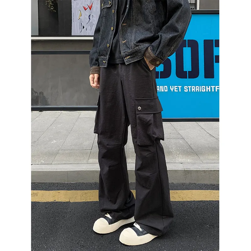 

American Sle Casual Pants Men's Loose Qui Dry Paratrooper Workwear Outdoor Mountain Climbing Long Trousers Straight Leg