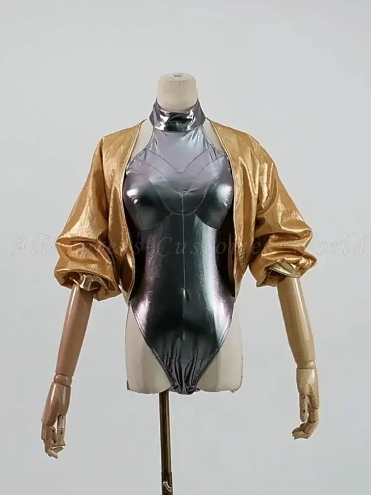 Juego de disparos hermanas Dixie Prop máscaras visibles corazón atómico Cosplay uniforme gemelos Robot PU casco acrílico Halloween para mujeres Me