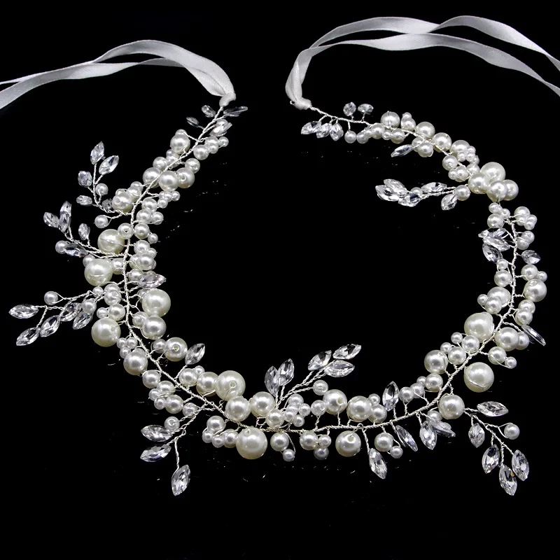 Unique Hair Accessories Women Seaside Party Graceful Beautiful White Imitation Pearl Korean Headband Gifts Valentines Gift