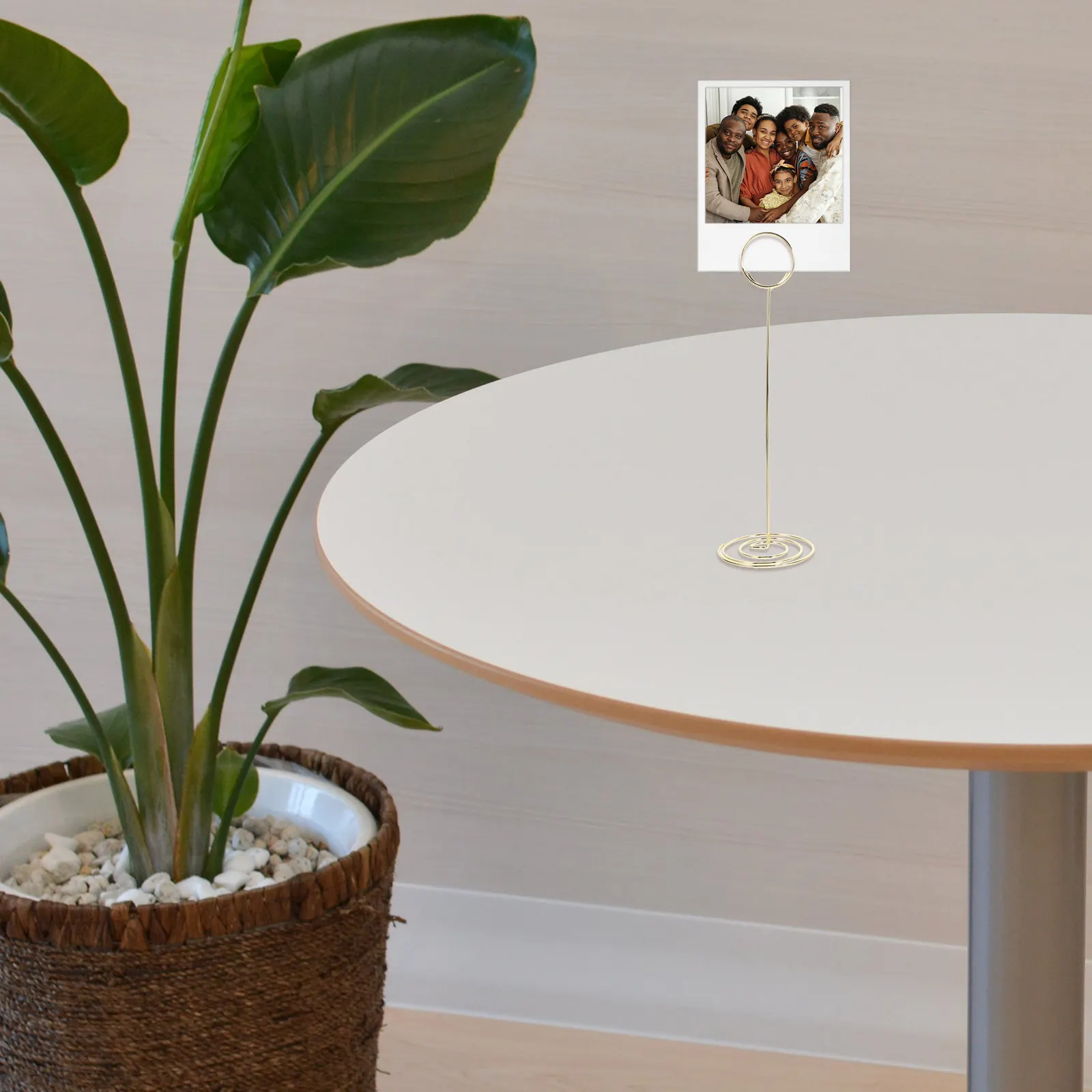 15Pcs Photo Holders for Tables Metal Desk Memo Clip Table Number Stands Picture Holder Stand Organizer Desk Memo Clip