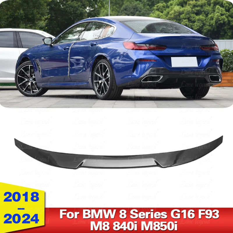 

Для BMW 8 серии G16 F93 M8 840i M850i 2018-2024 блеск Blk задний спойлер багажника Tai Wing Lip