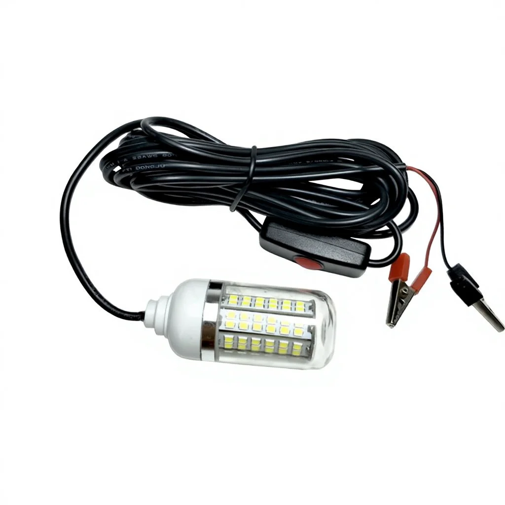 Cross-border Supply LED Fishing Lamp 12V Warm White CE Certification IP68 Waterproof 2-Year Warranty 5-10m Lighting Distance
