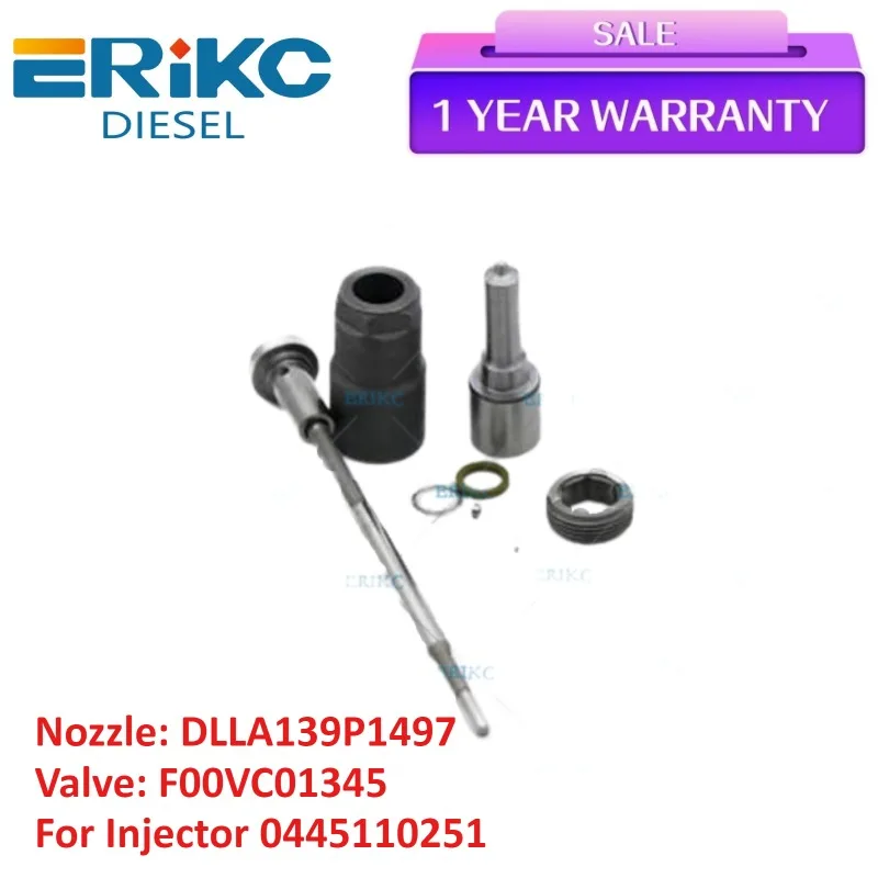 

Nozzle Kits DLLA139P1497 0433171923 Control Valve F00VC01345 for Volvo 0445110251 30750283 C30\C70\S40\S80\V50\V70 XC70\XC90