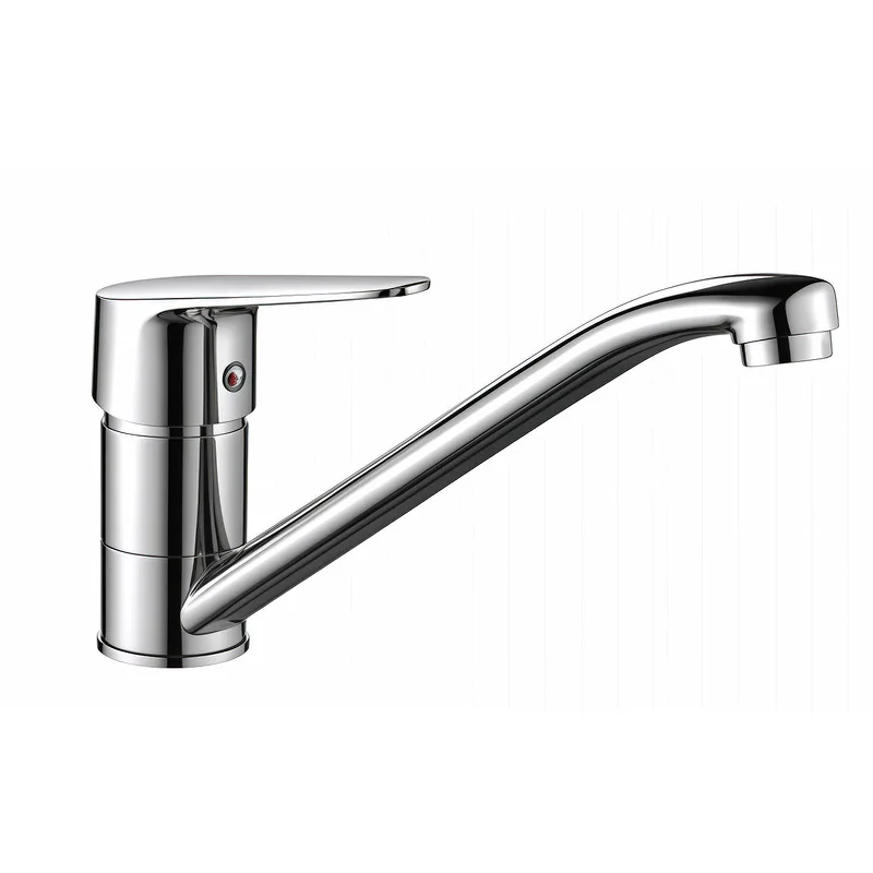 CE certified copper body kitchen long mouth faucet, hot and cold single hole, universal sink vegetable basin faucet