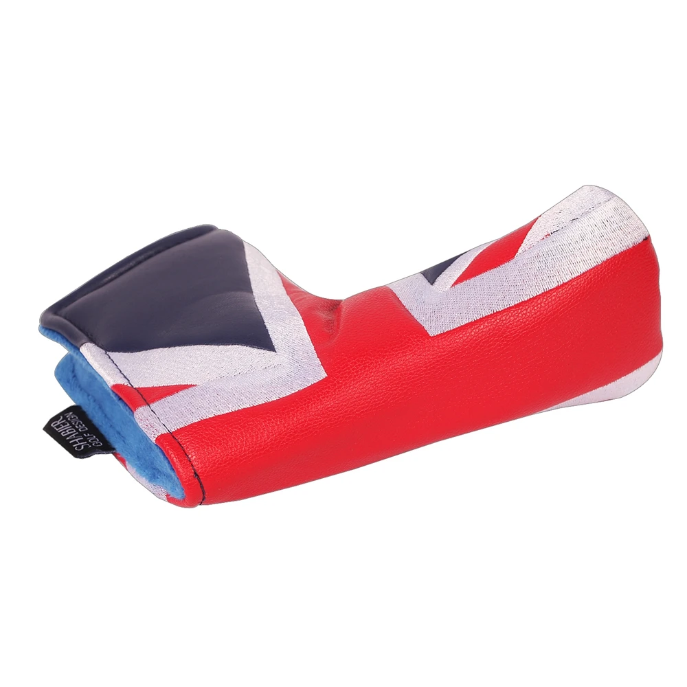 SHABIER Golf UK Flag Design Golf Head Covers Magnetic Closure Blade Putter Cover