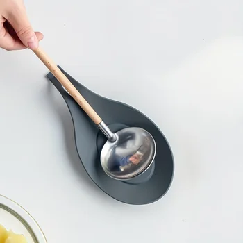 단열 스푼 선반, 내열성 플레이스매트, 음료 유리 코스터 트레이, 스푼 패드, 식사 매트 냄비, 거치대 주방 도구, 1PC 