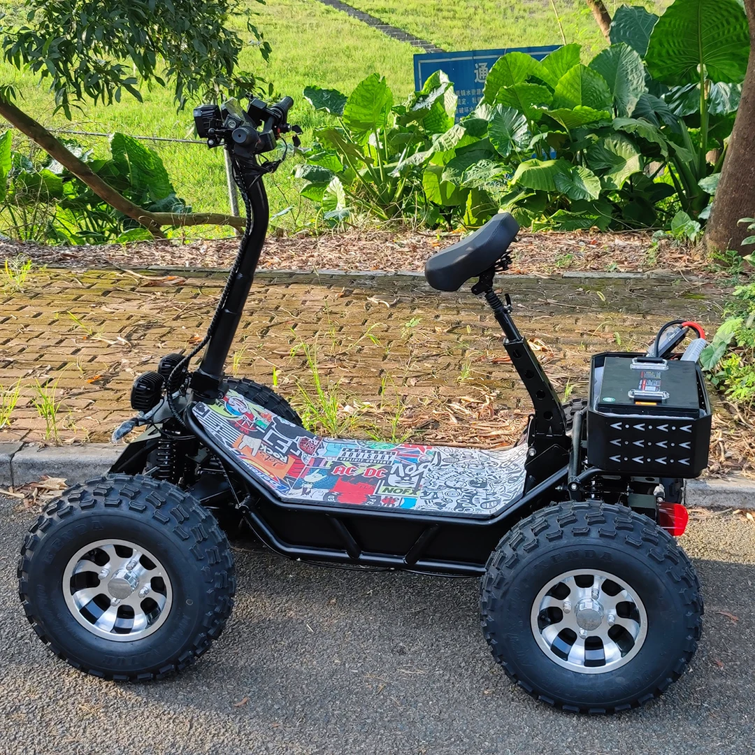 Commercio cinese 10000W 60V 4wd ATV Scooter elettrico da corsa CF ATV Rimorchio forestale Off Road Neve Motoslitta gonfiabile in vendita