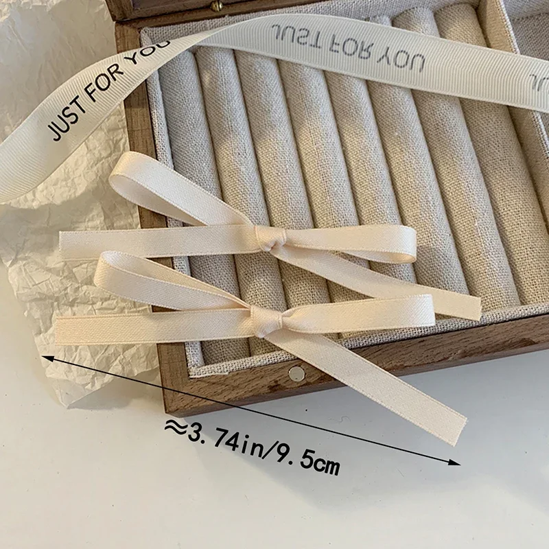 2 قطع الحلو الباليه الشريط Bowknot مقاطع الشعر الفتيات البسيطة بانغ انتزاع كليب أغطية الرأس