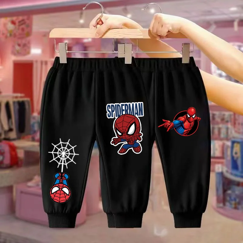 مارفل سبايدر مان الرجل الحديدي هالك أنيمي نمط السراويل الصبي أزياء عارضة الخريف والشتاء السراويل الكرتون السراويل الرياضية في الهواء الطلق #5