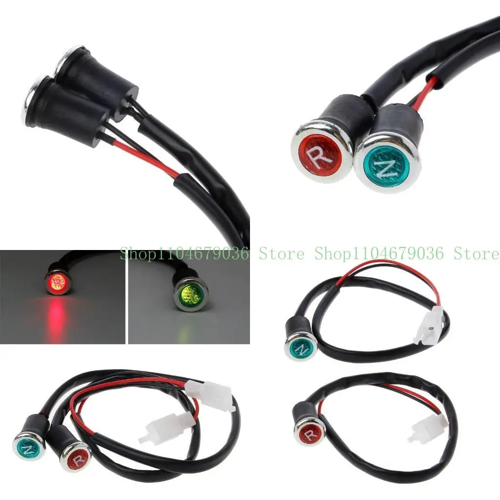 

652f 2pcs модернизированный мотоцикл N/R Индикатор света Нейтральный реверс для 50 куб. См 110 куб.