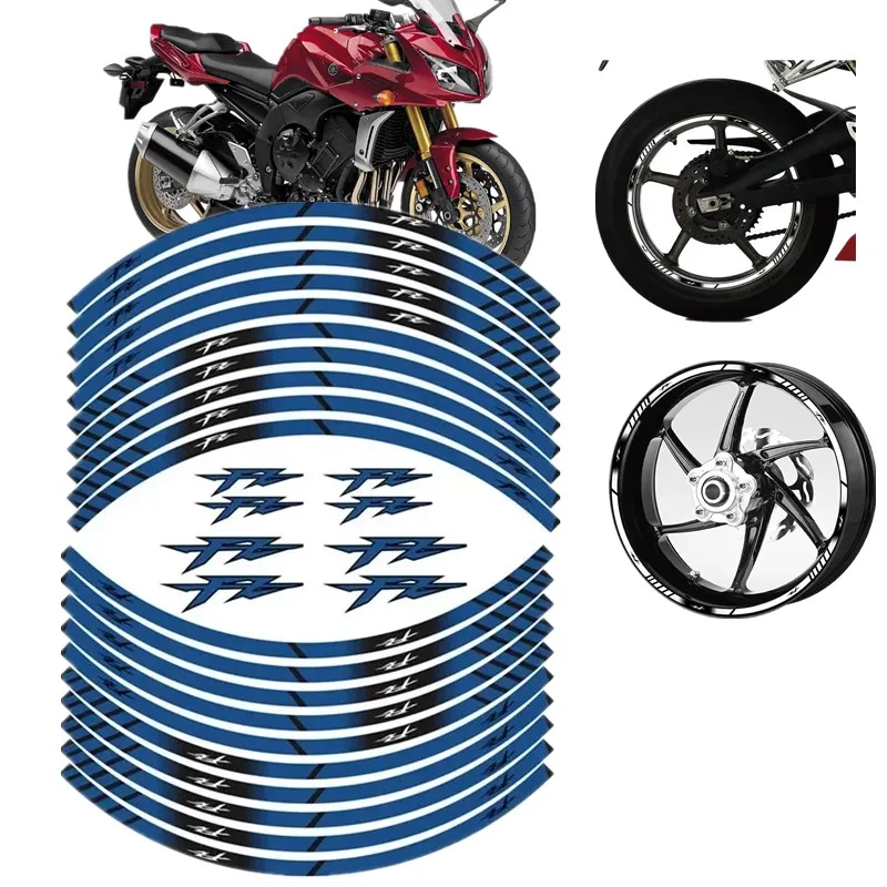 For YAMAHA FZ1 FZ6 N/S FZ8 FZ25 FZ6 FZ150 FZ350 FZ400 FZ7 FZ750 FZ8 Motorcycle Parts Contour Wheel Decoration Decal Sticker - D