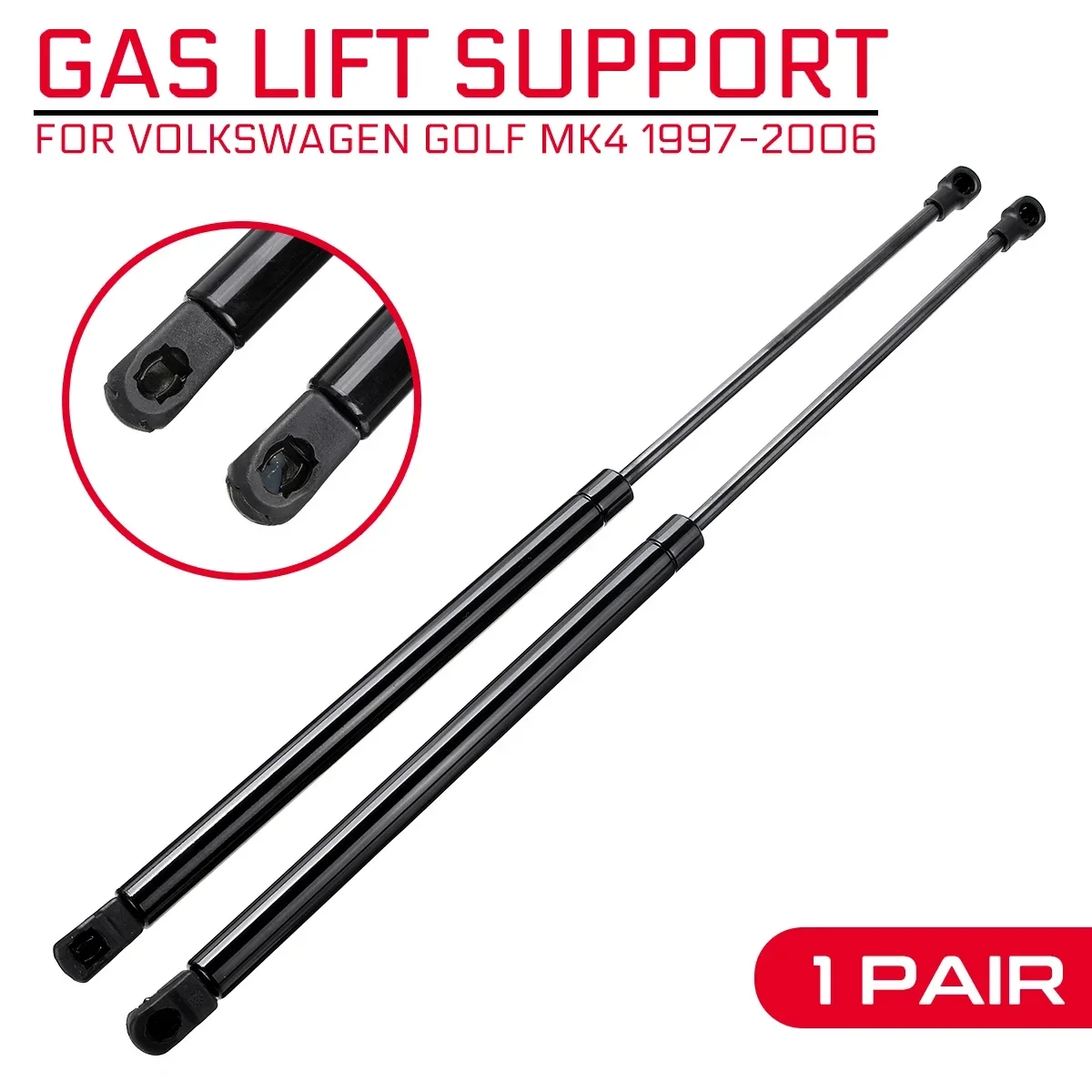 Barras de puntal de piezas para coche Volkswagen Golf MK4, soportes de elevación trasera de maletero, barra de Gas, amortiguador de brazo,