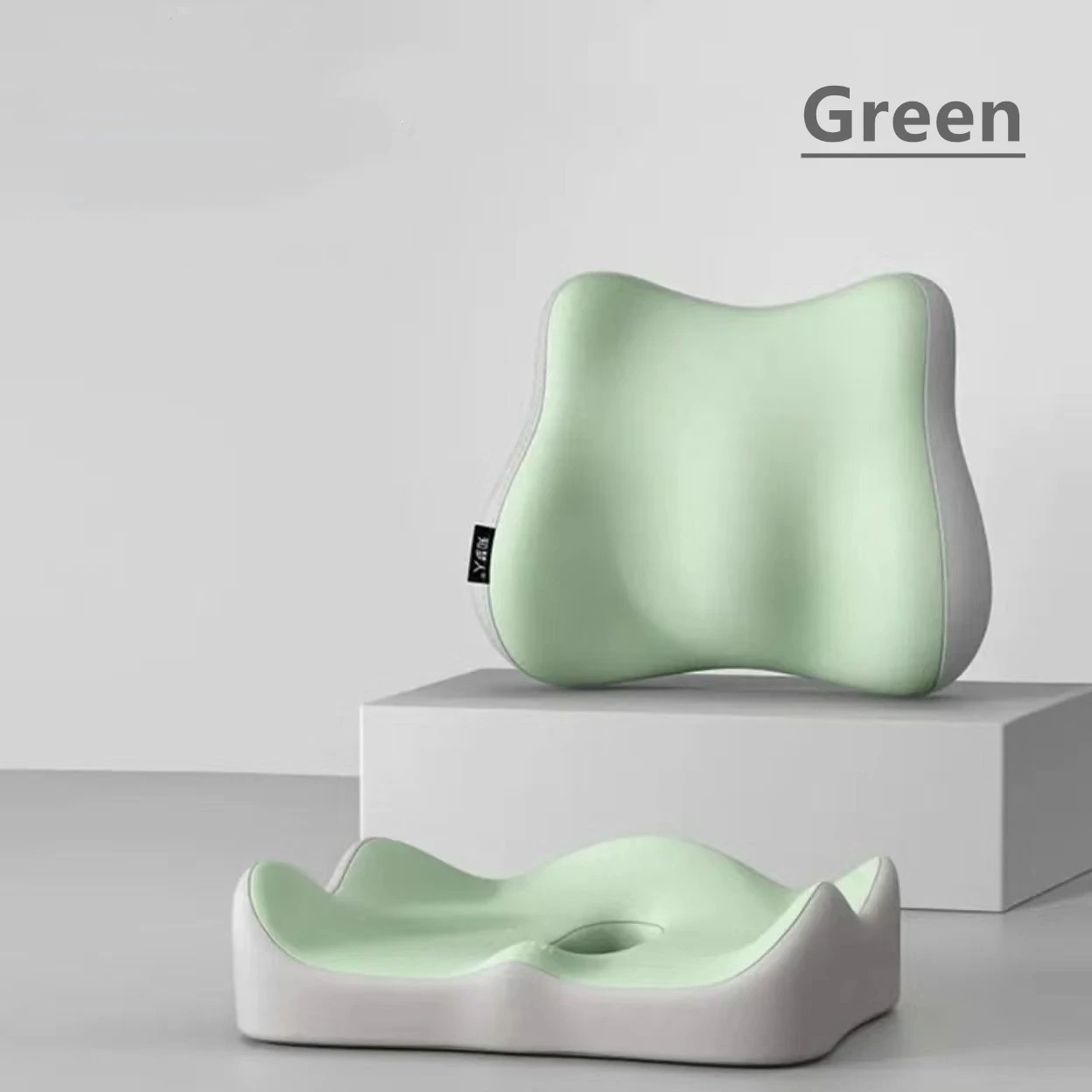 

Memory Foam Seat Cushion Set Lumbar Back Car Seat Waist Support Multi Functional Pain Relief Backrest Chiropractic Pillows