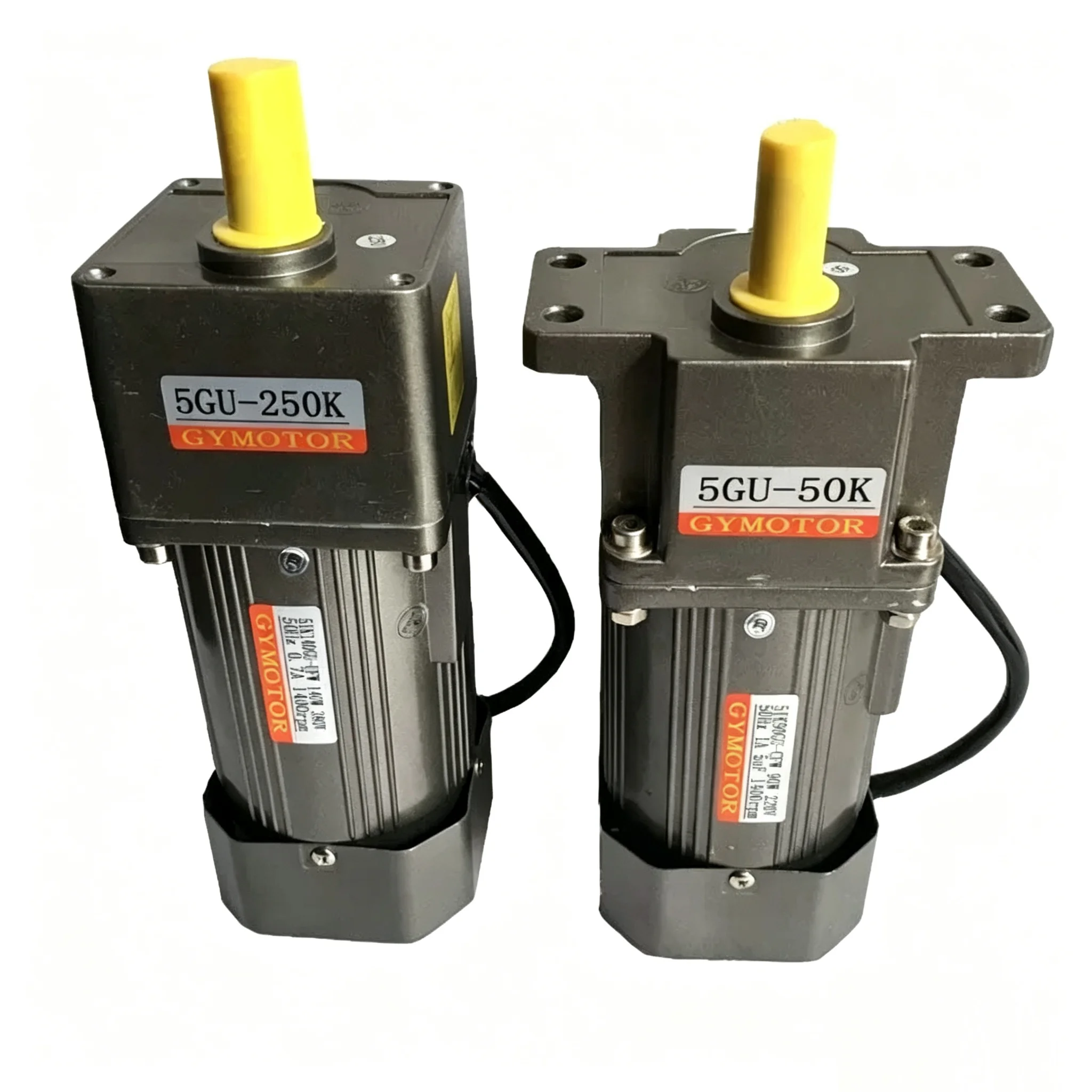 140W AC 110V Single Phase Fixed/Constant-Speed, Shaft 12mm/15mm, 5GU Gearbox AC Gear Motor, standard /Flange‑mounted version