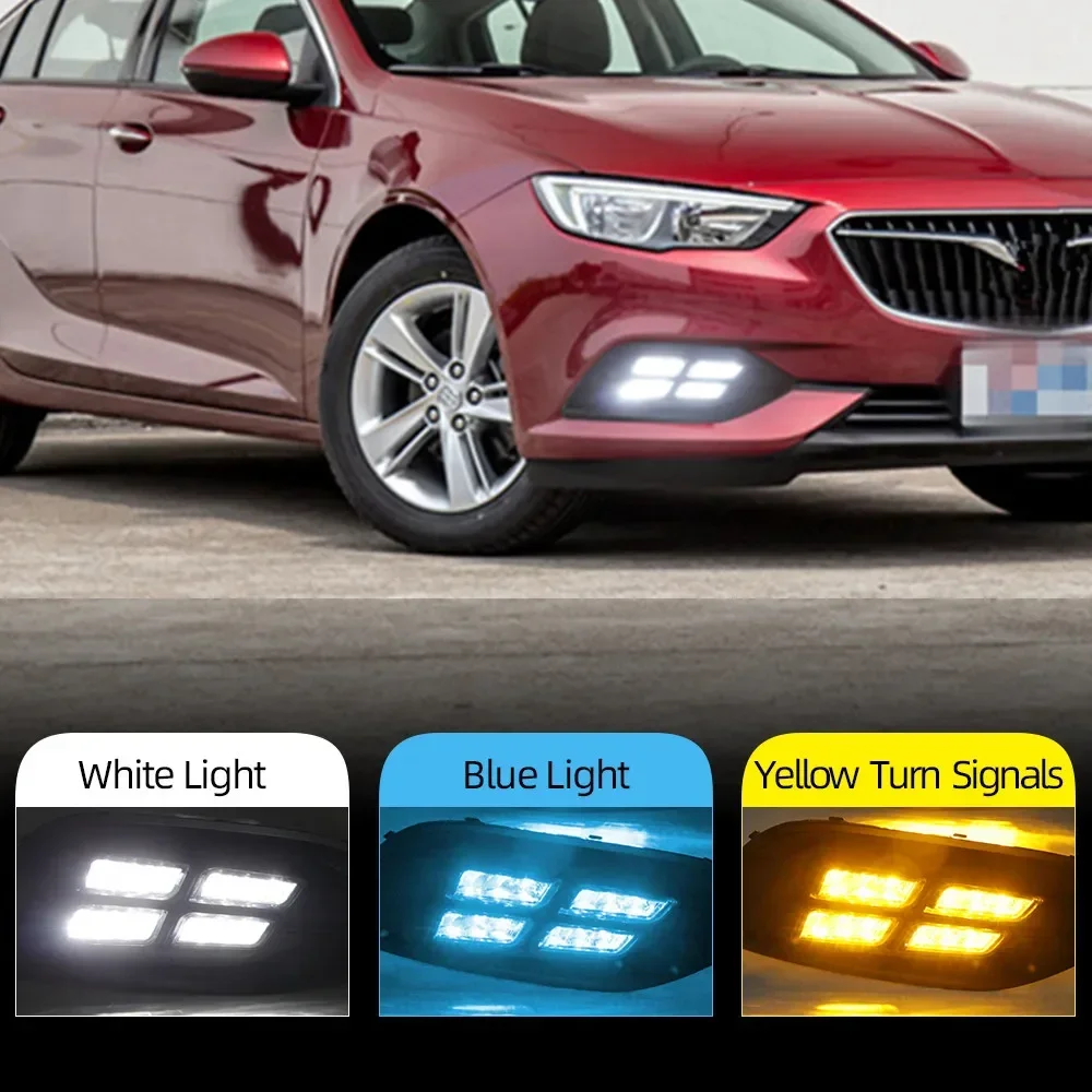 

New！ For Opel Insignia Grand Sport 2017 2018 Turn Yellow Signal Relay Waterproof Car DRL 12V LED Daytime Running Light Daylight