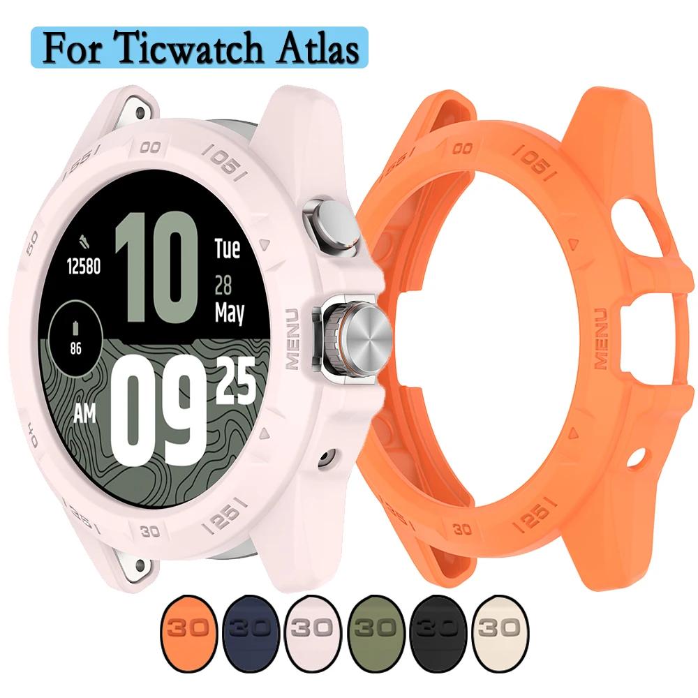 

TPU Watch Cover For Ticwatch Atlas Hollow Protective Case High Quality Watch Shell Decoration For Ticwatch Atlas