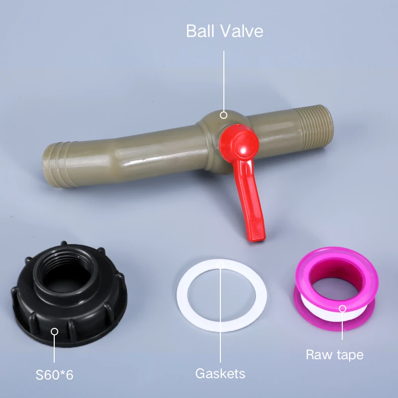 IBC Tank Adapter Water Cube Valve Fittings Garden Irrigation Connector Hose Switch Faucets High Quality Valve Joint Accessories
