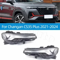 Front Daytune Running Lights  For Changan CS35 Plus 2021 2022 2023 2024 Front Fog Lights Front Bumper Lights Headlight Headlamp