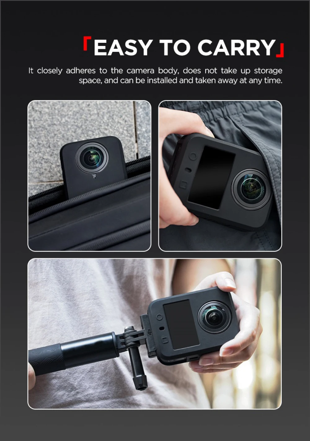 

Soft Protective Case Silicone Sleeve Case for DJI osmo 360 Battery Side Open All-Round Protect Action Camera Accessories