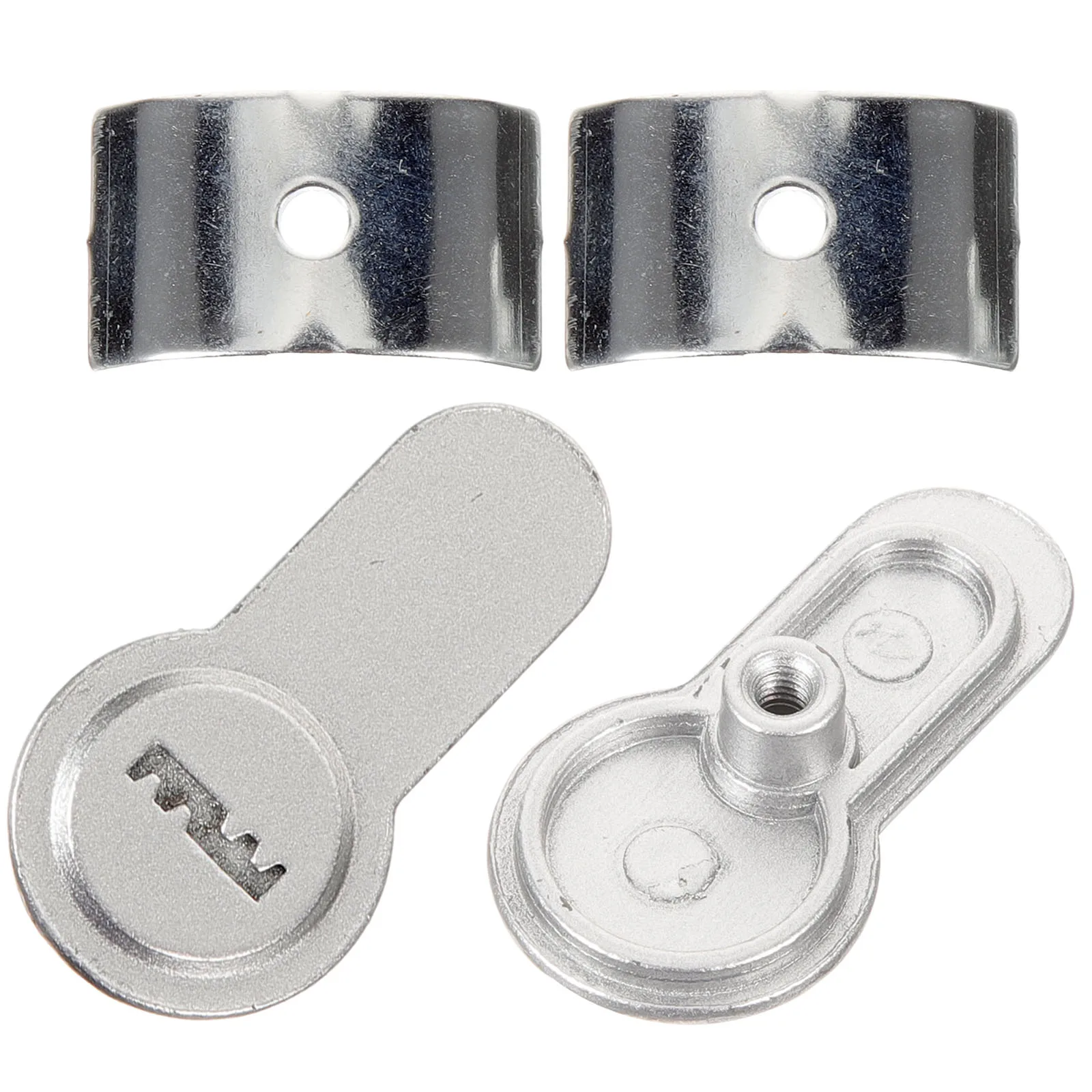 

2 False Lock Plates 35 50mm Door Strike Indoor Metal Cover Replacement Faux Buckle Conference Hall Room Fake Gate Lock