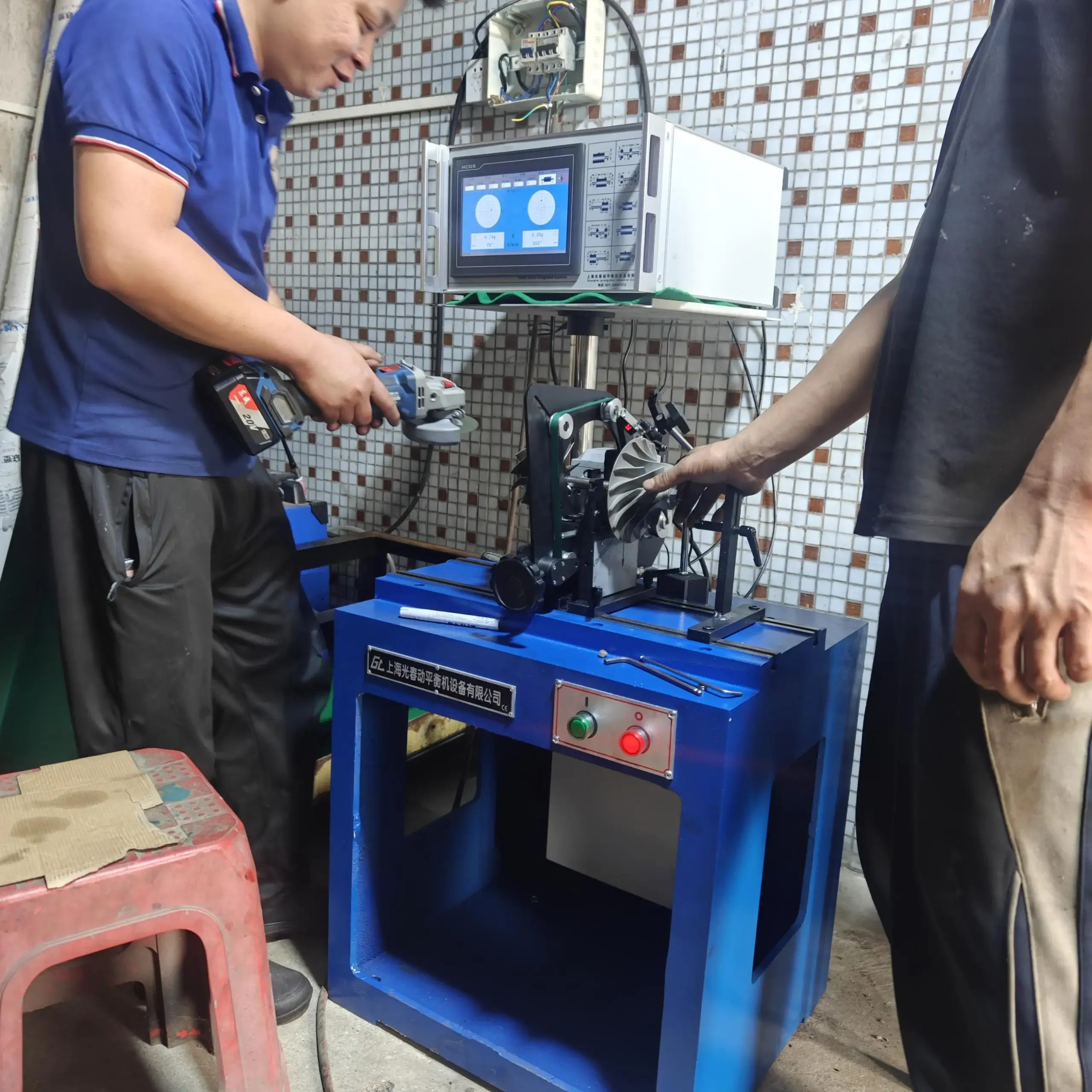 Manufacture Turbocharger Testing dynamic Balance Machine Equipment for Small  Motor Rotor