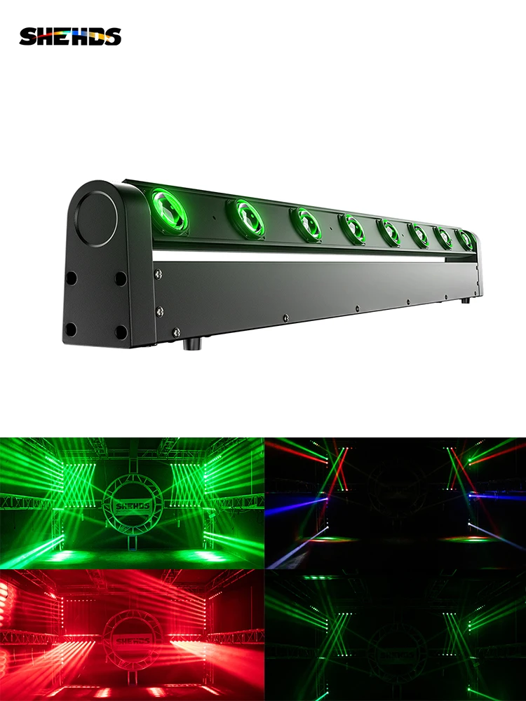 SHEHDS Neue LED 8x12W Bar Beam Moving Head Light RGBW, perfekt für mobile DJs, Disco-Partys, Nachtclubs, Tanzveranstaltungen und verschiedene Orte.