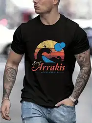 Surf Arrakis Graphic Tee - Comfortable Stretch Fit - Summer Casual Wear - Fashionable Men's T-shirt