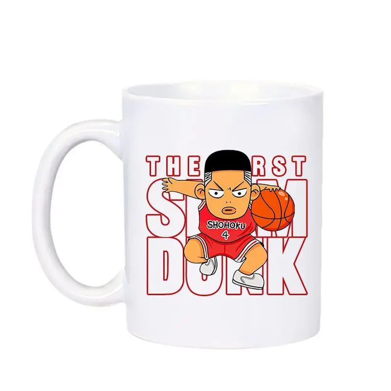 Slam Dunk Cartoon Peripheral Sakuragi Hanamichi Rukawa Kaede Mitsui Hisashi Mug Ceramic Cute Cup Anime Coffee Cup Gift Wholesale