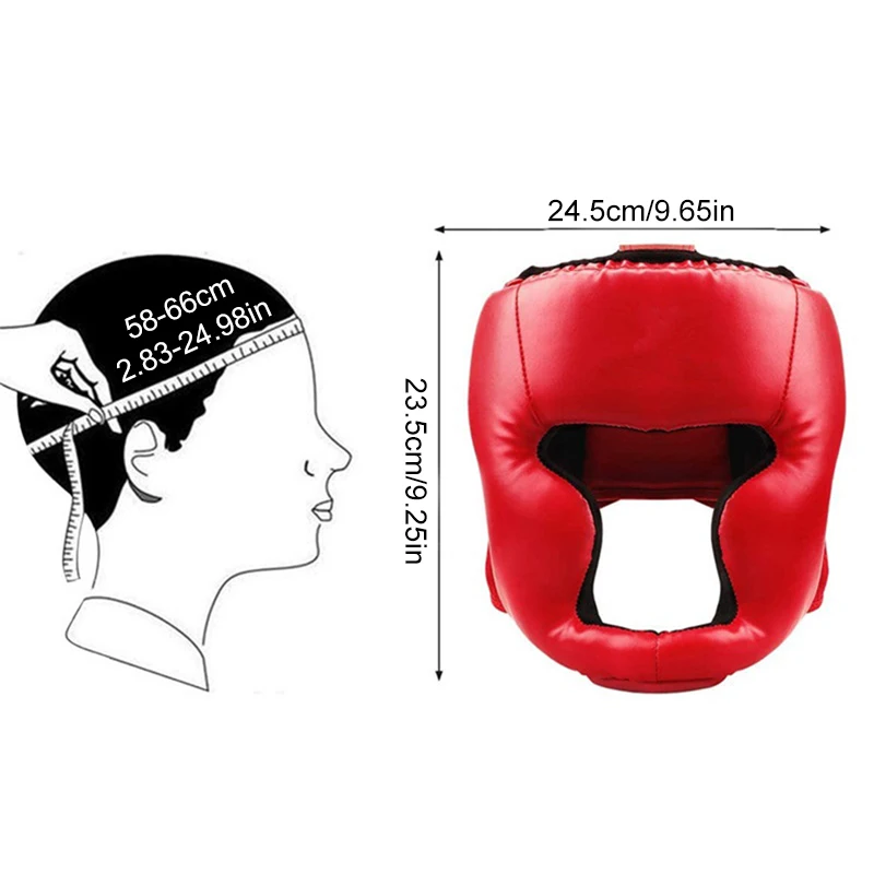 Boxing Headgear for Adults PU Karate Muay Thai Guantes De Boxeo Free Fight MMA Sanda Training Boxing Safety Helment