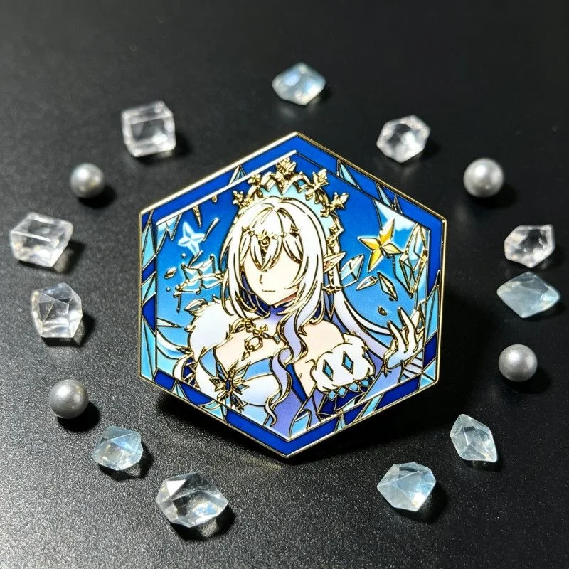 Genshin Impact Odette Spessiva Anime Cosplay Abzeichen Anastasya Feodorovna Sandrone Snezhnaya Pins Halloween-Accessoire Weihnachtsgeschenke – Detail 17