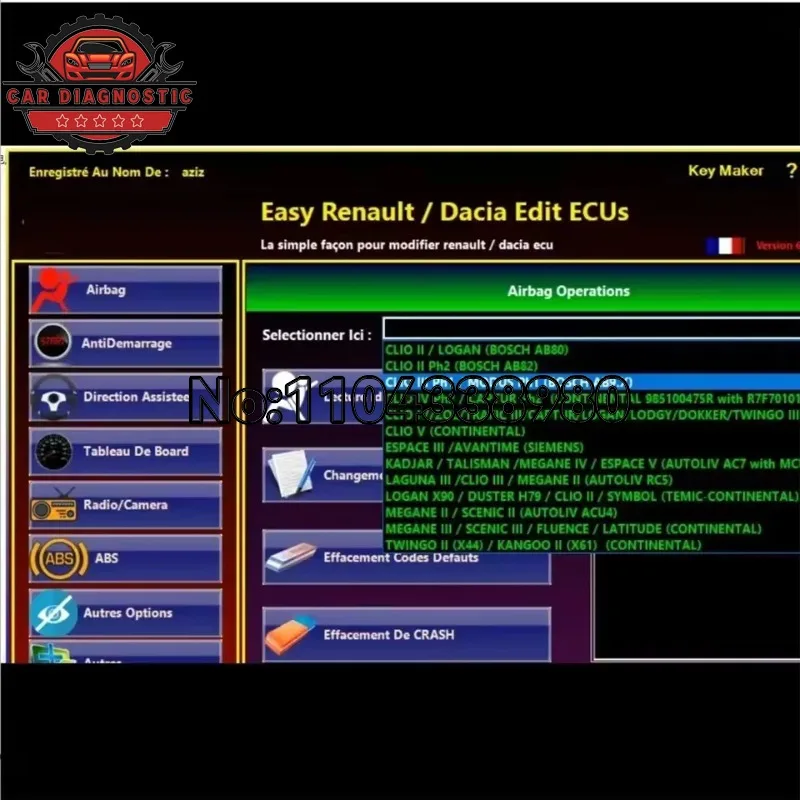 BEST Easy Renaul 6.1.4 Software for Renaul ECU Programmer Clear Crash Airbag Card Keys UCH Cleaner WORK with OBDLink Renolink