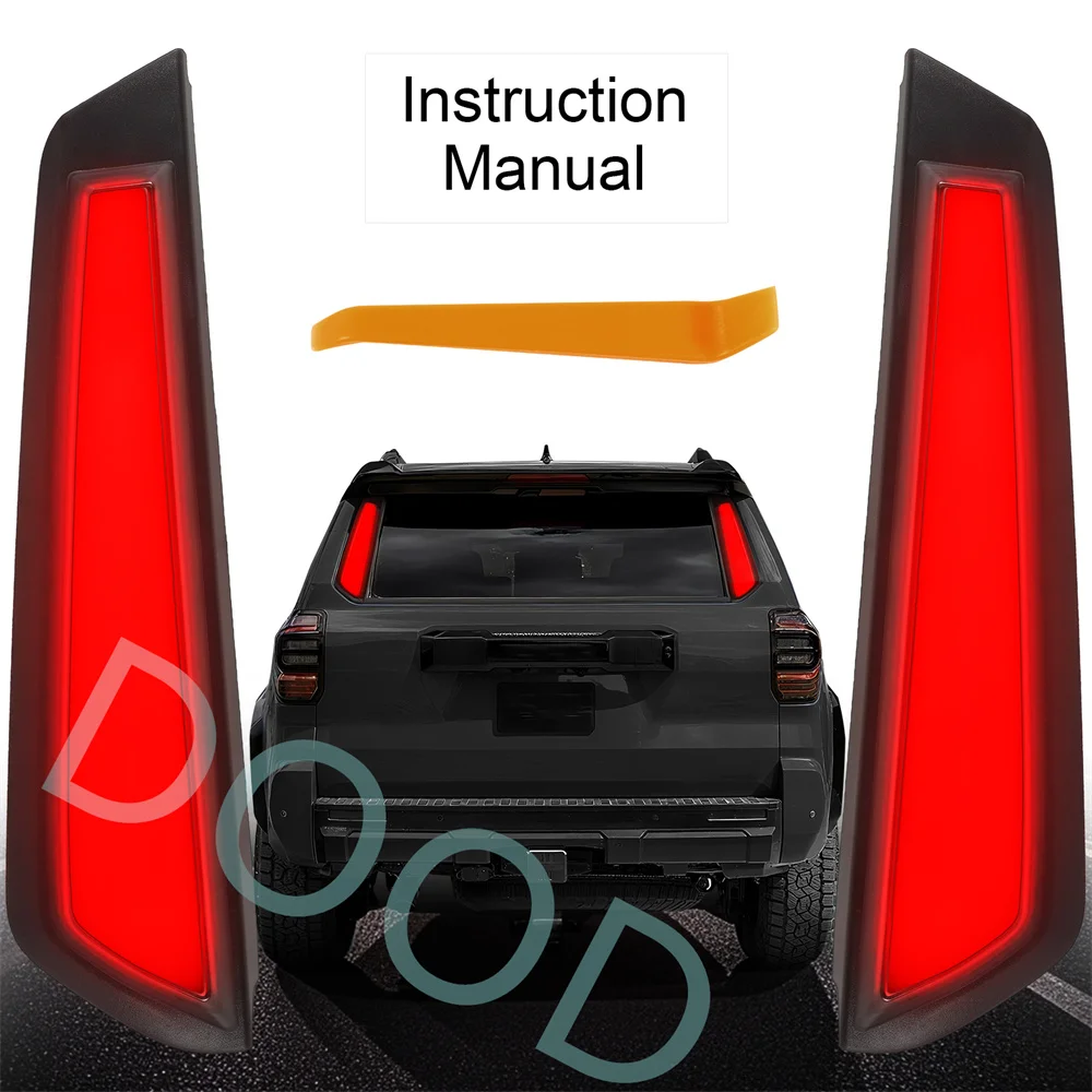 

Rear Pillar Brake Lights fit for 2025 2026 toyota 4runner rear turn signal light accessories