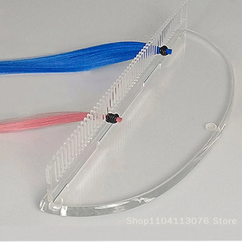 

1 шт., кронштейн для наращивания волос, прочный парик для хранения париков, прозрачный органайзер для укладки волос, плетение, парикмахерская, прическа