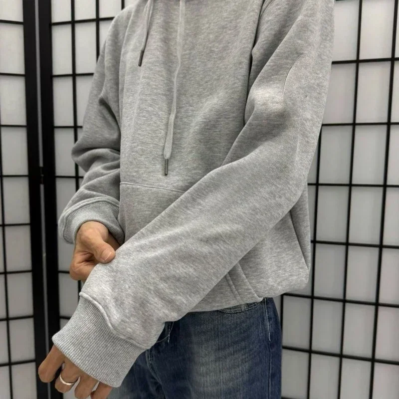 Fall winter hooded sweatshirt for students couples, new embroidered loose jacket unisex casual outerwear with comfort.
