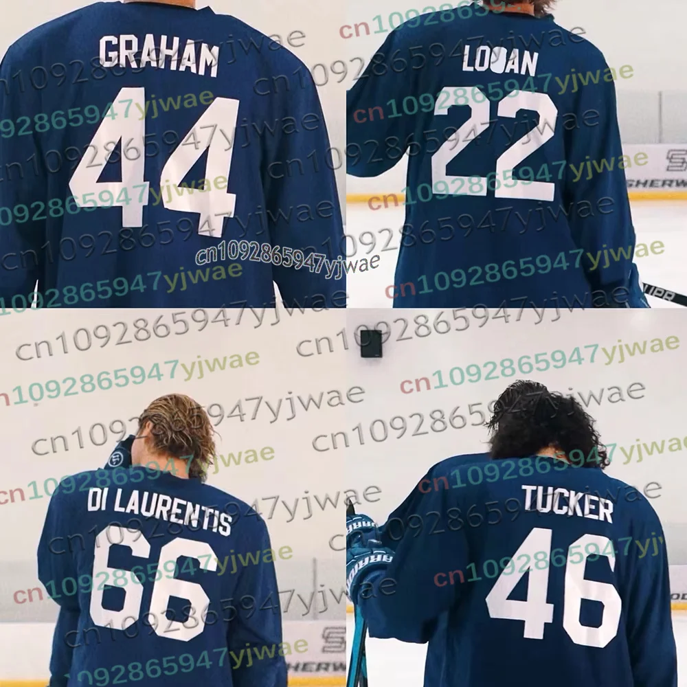 Cosplay Off Campus Briar University Hockey-Trikot Graham 44 22 DI LAURENTIS 66 Tucker46 Langarm-T-Shirt 3D-Druck Herren-Trikot