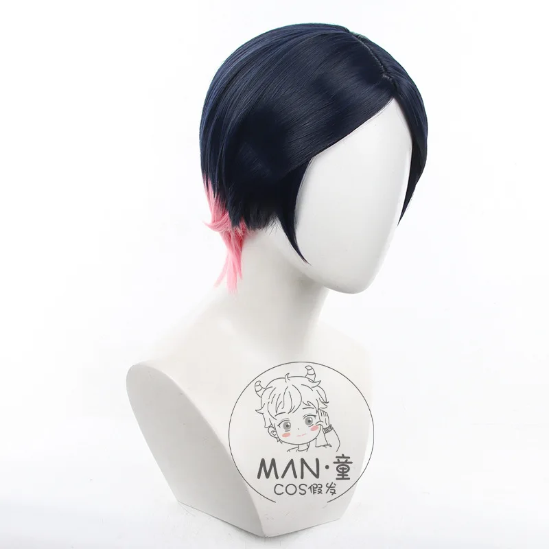 VALORANT Clove Cosplay Wig Gradient Short Hair Simulated Scalp Halloween Gift