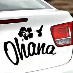 Personality Ohana Car Stickers Cars Decal PVC Sunscreen Weatherproof Auto Styling Creativity Cartoon Autos Motorcycle Stickers